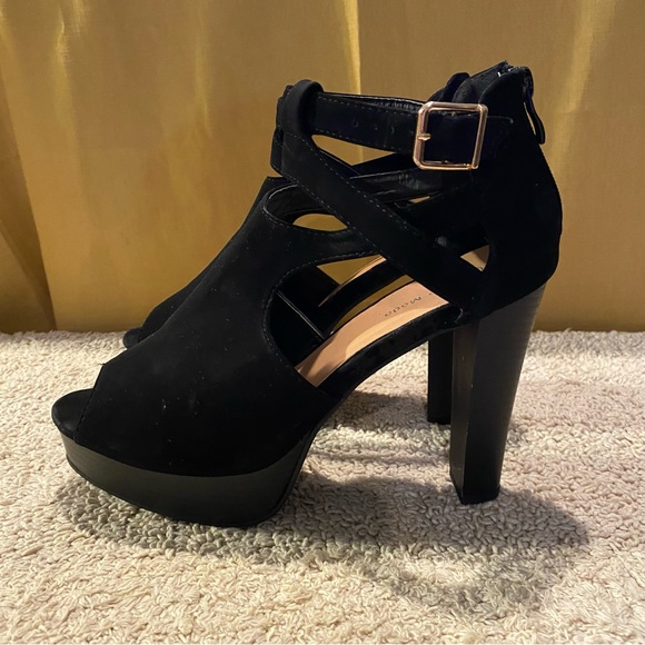 TOP Moda lovely 90 peep toe platform heels size 9 - Picture 10 of 10
